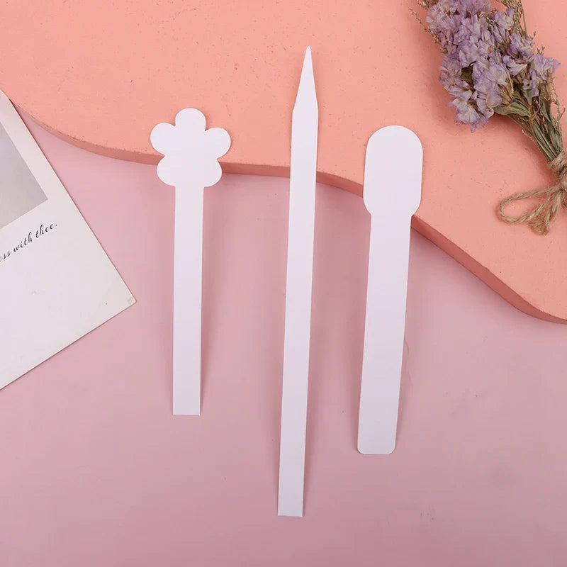 Flower Shape Essential Oil Tester Paper Strips 100 Pcs Aromatherapy Tester Strips Qme