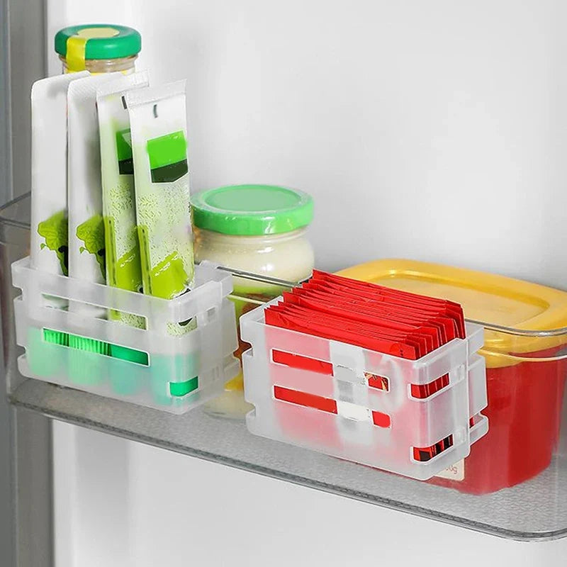 Telescopic Cheese Slice Storage Box – Fridge Door Organizer Food Storage Container Qme