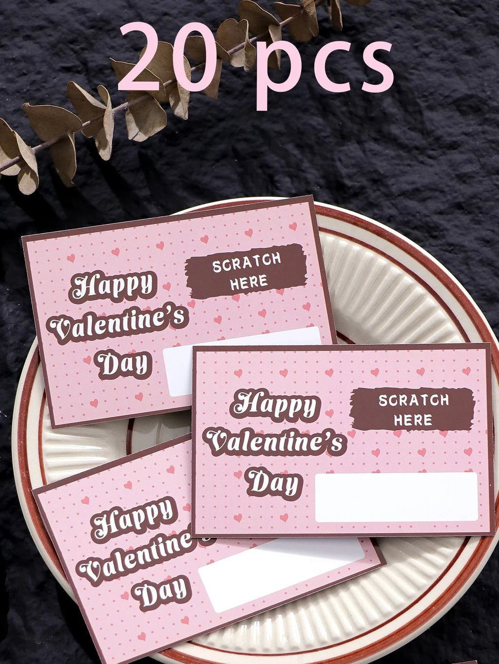 Scratch-Off Love Coupons Cards for Couples – Valentine's & Anniversary Scratch-Off Couple Cards Qme -20Pcs