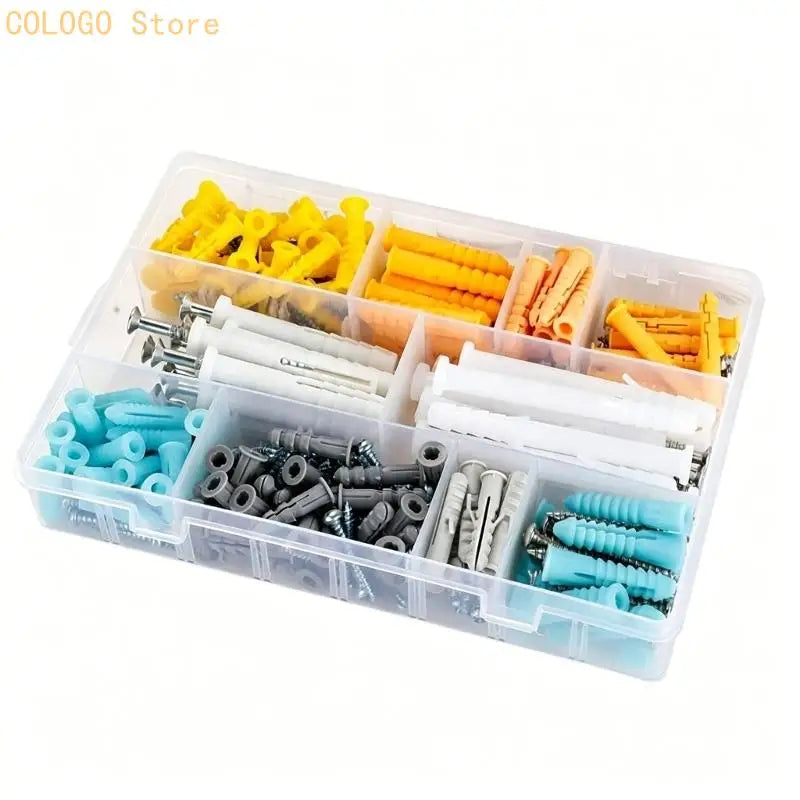 200-Piece M2 Screw & Expansion Sleeve Indoor Mounting Kit Screw & Anchor Kit Qme