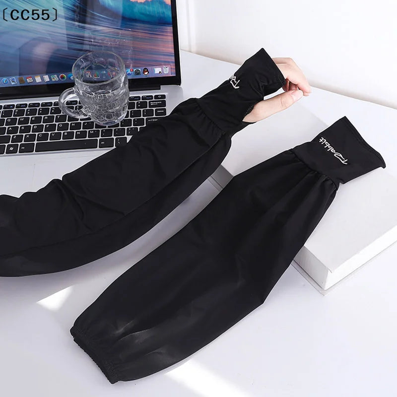 UPF 50+ Ice Silk Arm Sleeves – UV Protection, Quick-Dry Outdoor UV Arm Sleeves Qst