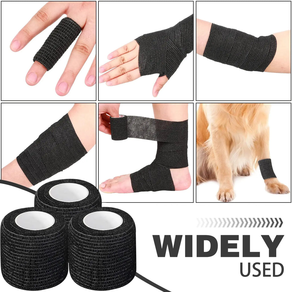 Cohesive Elastic Bandage Wrap Rolls – Self-Adherent Tape Cohesive Bandage Wrap Qme