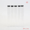 Clear Travel Toothbrush Case Storage Tubes with Lids – 5-Pack Toothbrush Travel Case Qme A5