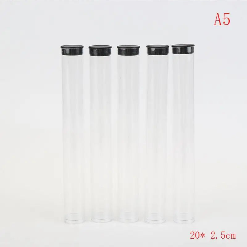 Clear Travel Toothbrush Case Storage Tubes with Lids – 5-Pack Toothbrush Travel Case Qme A5