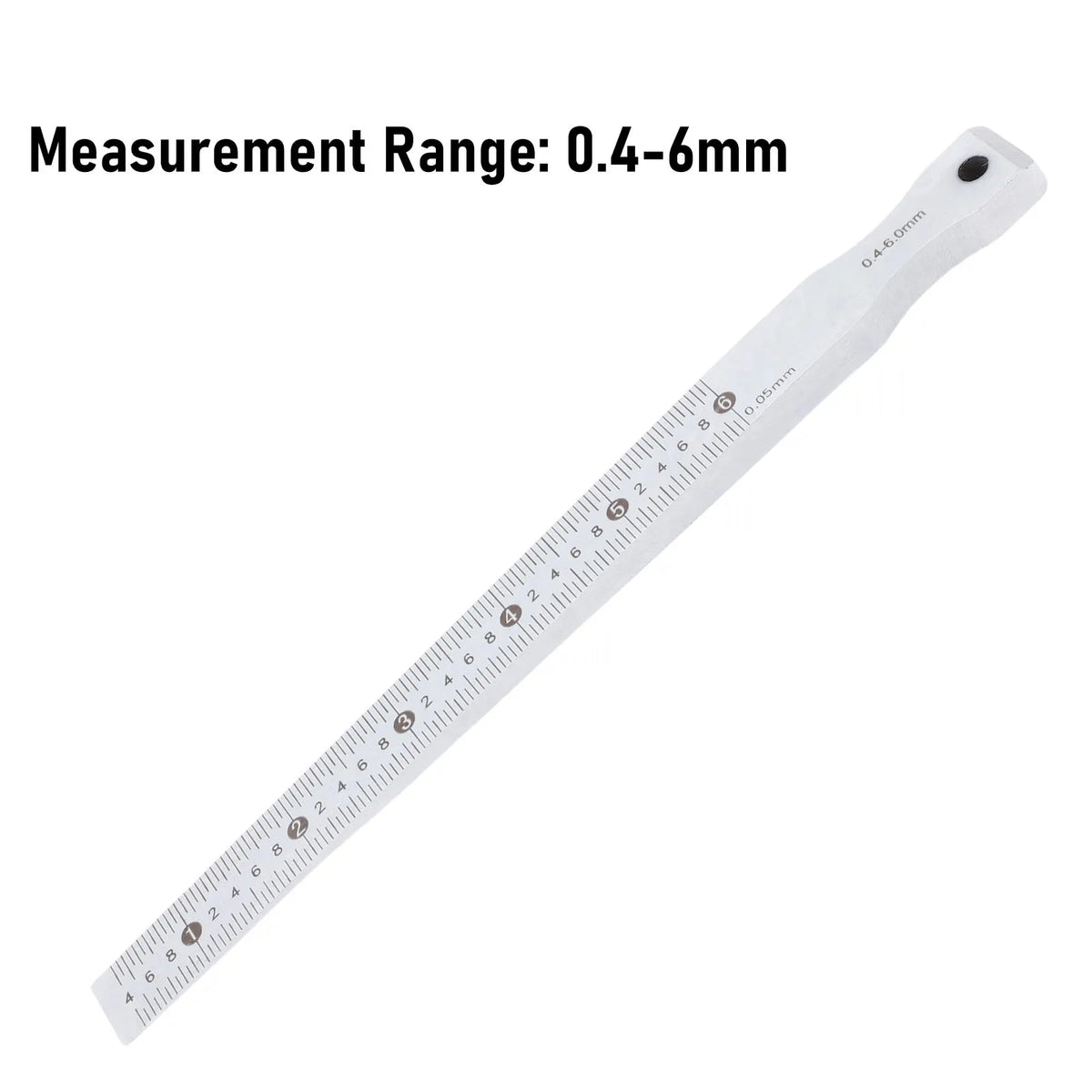 Stainless Steel Taper Gap Gauge 0.4–6mm, 0.05mm Accuracy Gap Measuring Gauge Qst
