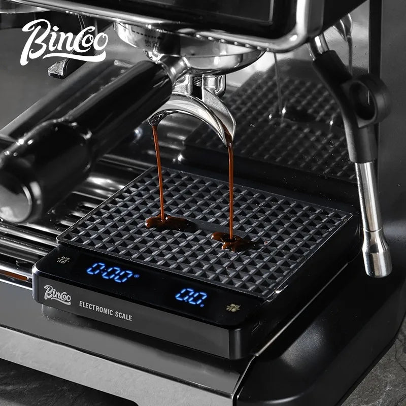 BINCOO Coffee Scale with Timer & Tempered Glass | Barista Coffee Kitchen Scale Qst
