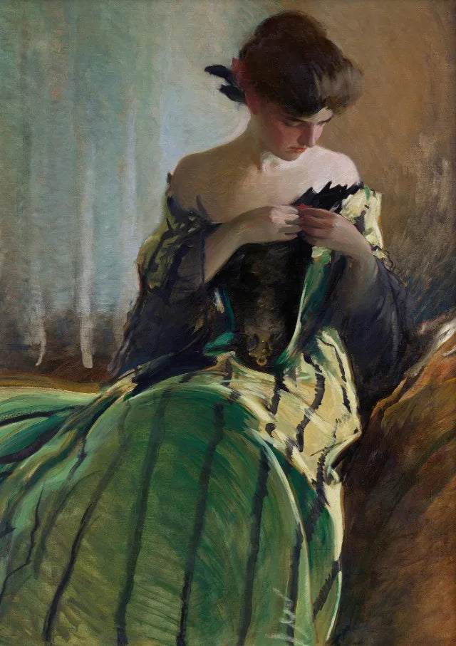 Vintage Noblewoman Portrait Canvas Wall Art Print | Home Decor Canvas Wall Art Qst 5 50x70cm Unframed