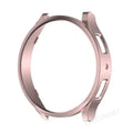 Bling Diamond Case Samsung Galaxy Watch 6 & 4 – Two Rows Smartwatch Bling Case Qme Rose Pink02 Watch 6 Classic 47mm
