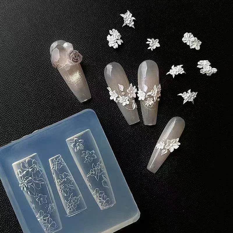 3D Relief Silicone Nail Mold – DIY Baroque & Christmas Art Silicone Nail Mold Qst