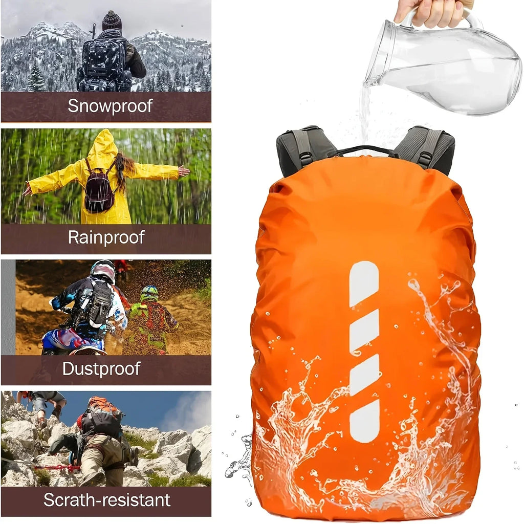 Reflective Waterproof Backpack Rain Cover – Cycling & Hiking Backpack Rain Cover Qme