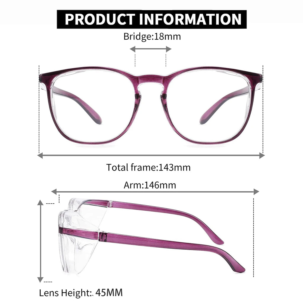 VOPHA 2-Pack Anti-Fog UV Safety Glasses – Outdoor Protection Safety Glasses Qst