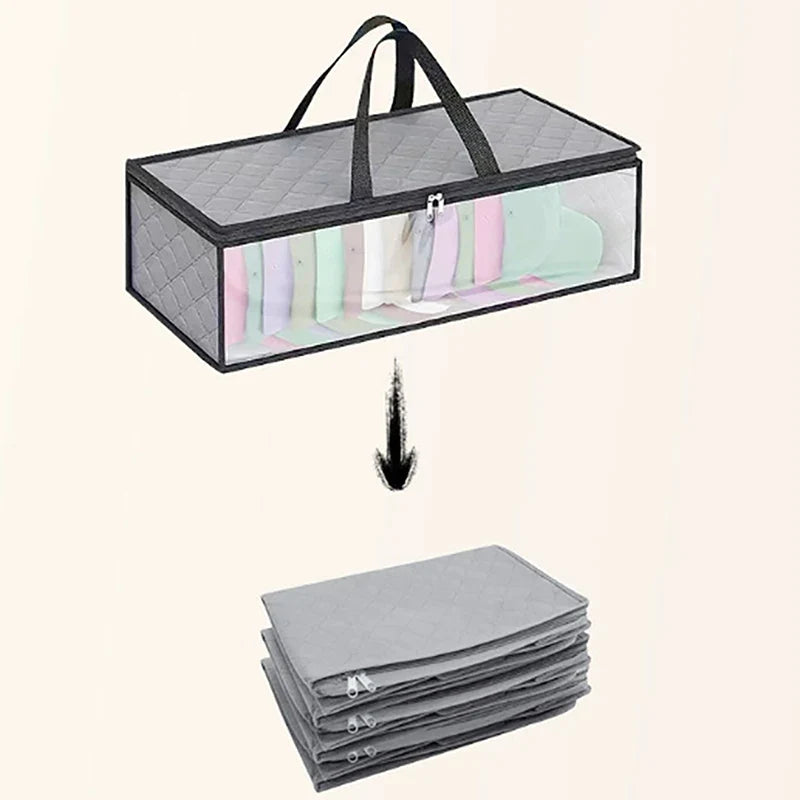 Baseball Hat Case with Dual Zipper & Carrying Handles Hat Storage Case Qme