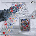 Floral Nail Transfer Foil Stickers – DIY Rose Manicure Art Nail Art Foil Qme A19