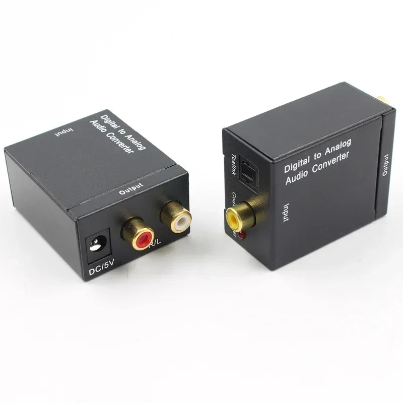 Digital to Analog Audio Converter – Coaxial & Optical Fiber Audio Converter DAC Qme