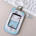 Camera-Shaped Clear Acrylic Photocard Holder with Coil Lanyard Photocard Holder Qme A2
