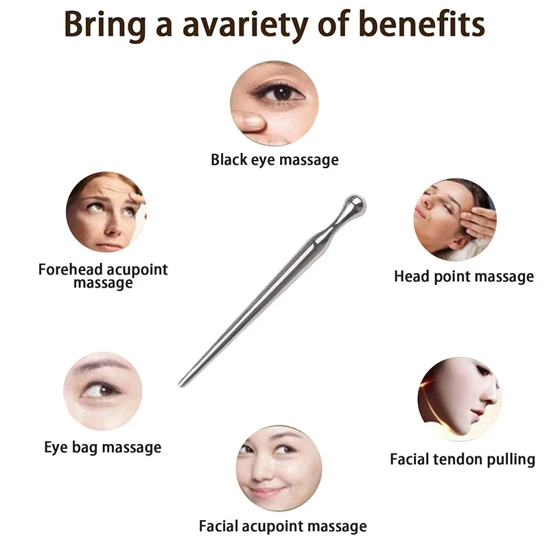 Metal Acupuncture Pen – Manual Trigger Point Massager Tool Acupressure Massage Pen Qme