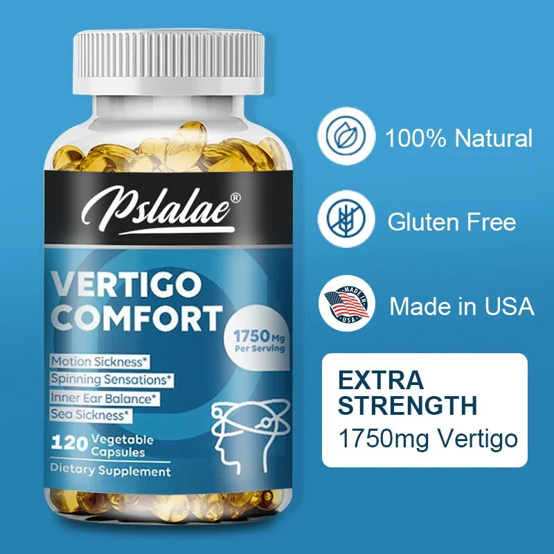 Xemenry 1750mg Inner Ear Balance & Tinnitus Support Capsules Wellness Supplement Qst