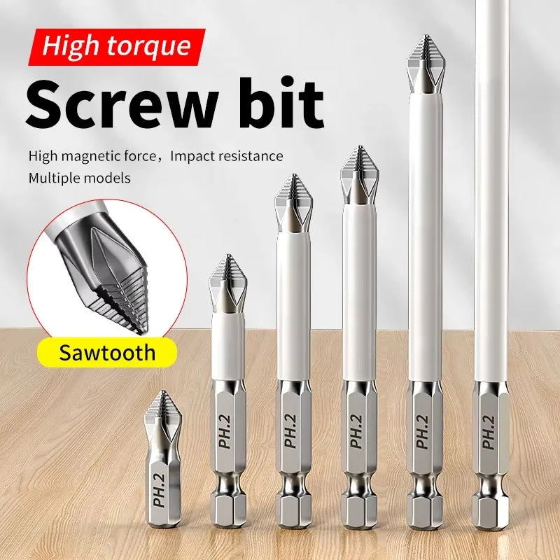 Magnetic Screwdriver Bits Set – Non-Slip Cross Head Alloy Steel Screwdriver Bit Set Qme