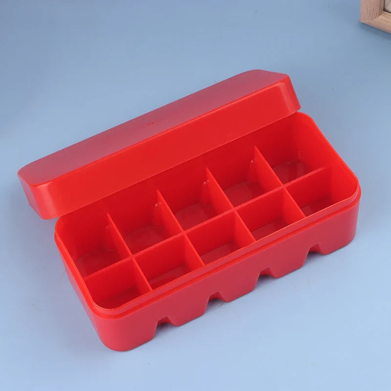 Hard Plastic 135 Film Storage Box | Holds 10 Rolls – Qme Film Roll Storage Case Qme Red