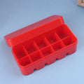 Hard Plastic 135 Film Storage Box | Holds 10 Rolls – Qme Film Roll Storage Case Qme Red