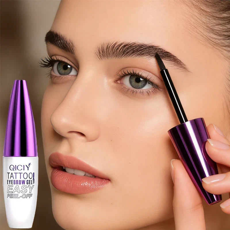 Tear-Off Eyebrow Gel | Waterproof, Sweat-Proof, 4 Shades Eyebrow Gel Qme