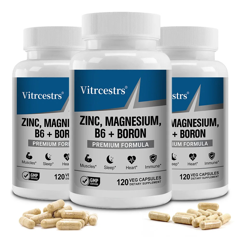 ZENVITALIZE Magnesium Complex Capsules 450mg – 120 Count Mineral Supplement Qst 120 count-3 bottle