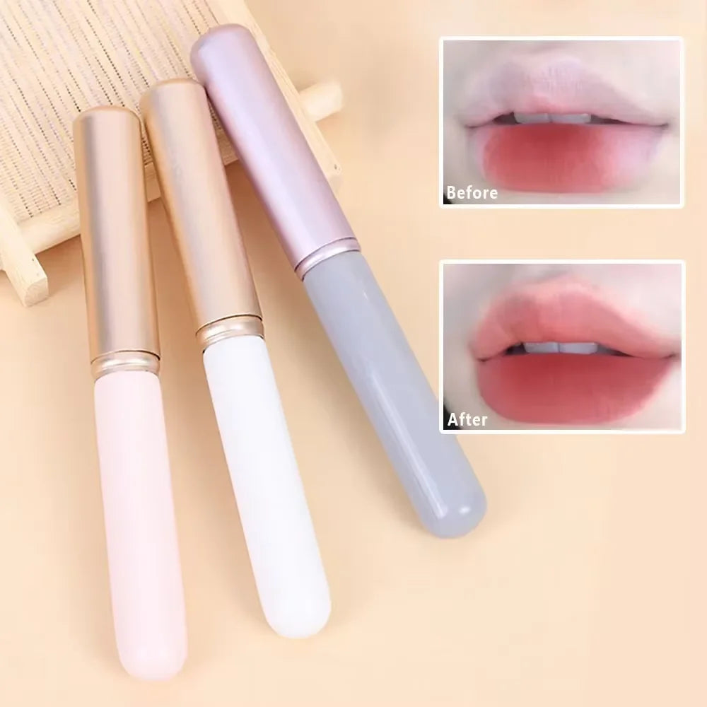 Mini Silicone Lip Brush & Concealer Applicator with Cover Makeup Applicator Brush Qme