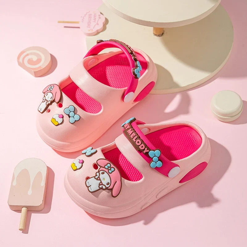 Hello Kitty Kuromi Cartoon Clogs | Cute Non-Slip Sandals Cartoon Clogs Qme
