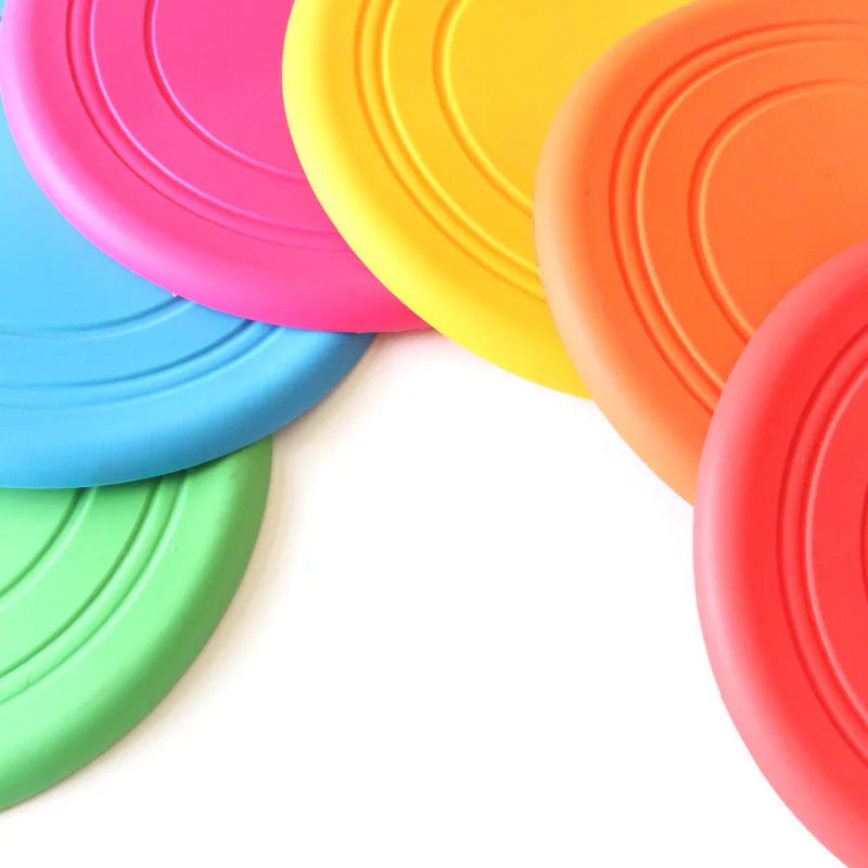 Silicone Flying Disc Interactive Dog & Cat Toy – 6 Colors Interactive Pet Toy Qme