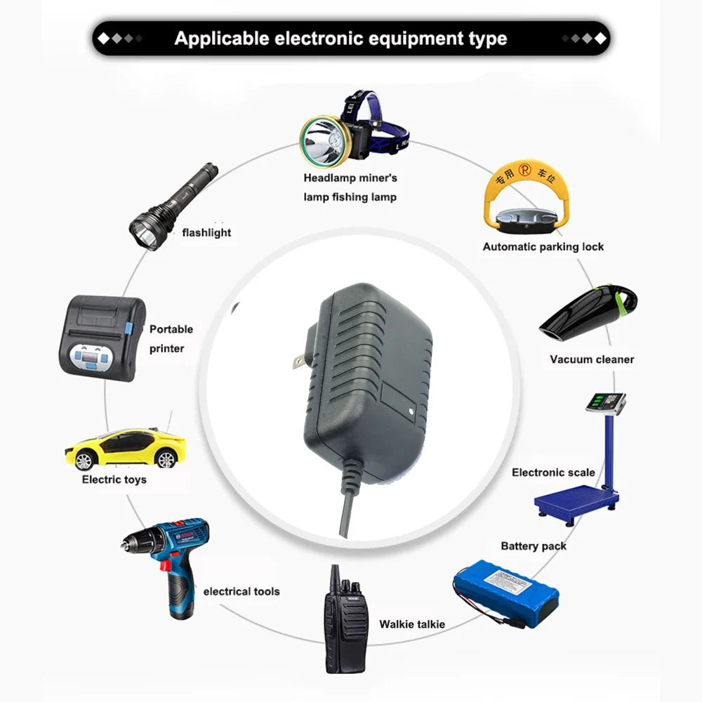 18650 Lithium Battery Charger Multi-Voltage 1A 2A 3A Lithium Battery Charger Qme