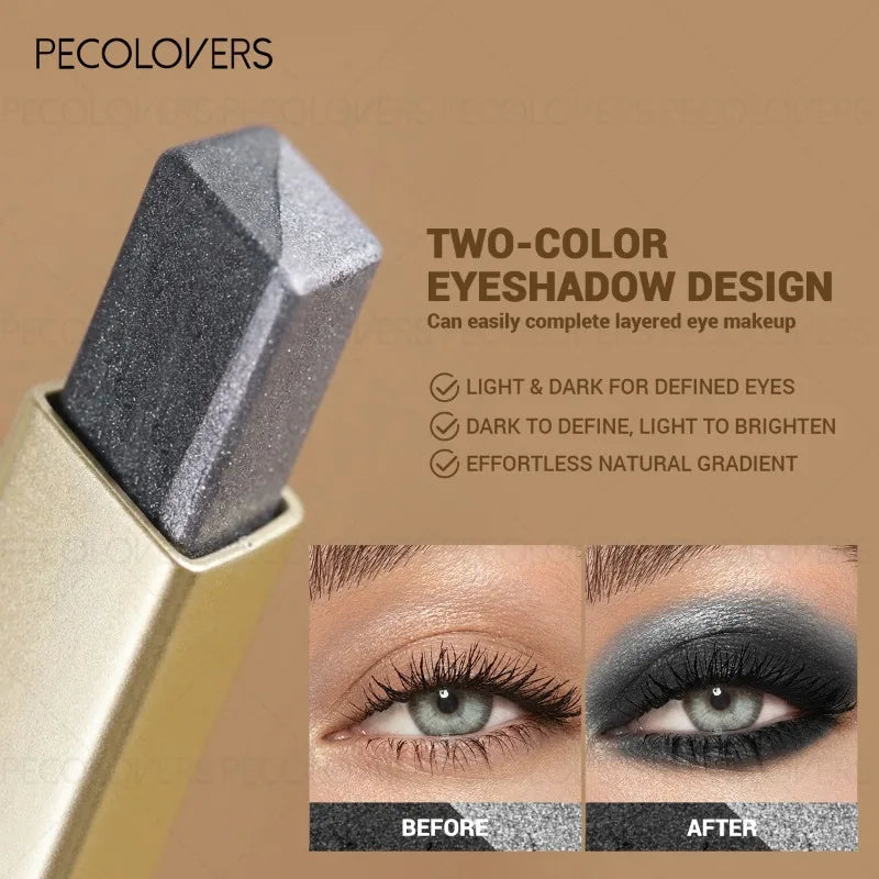Two-Tone Pearl Shimmer Eyeshadow Stick – Waterproof | Qme Eyeshadow Stick Qme