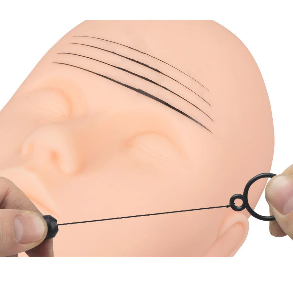 PMU Brow Mapping String – Pre-Inked Retractable Eyebrow Marker Brow Mapping Tool Qst