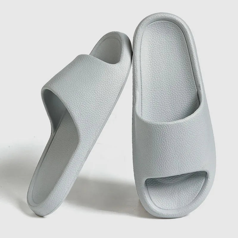 Cloud EVA Slippers – Unisex Home Flat Sandals | 12 Colors EVA Flat Slippers Qme A-Gray 38-39