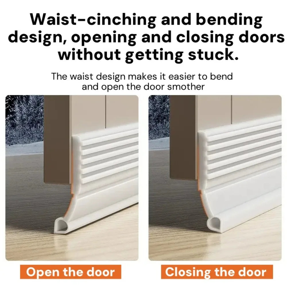 1M TPE Door Sealing Strip – Windproof, Soundproof & Waterproof Door Sealing Strip Qme
