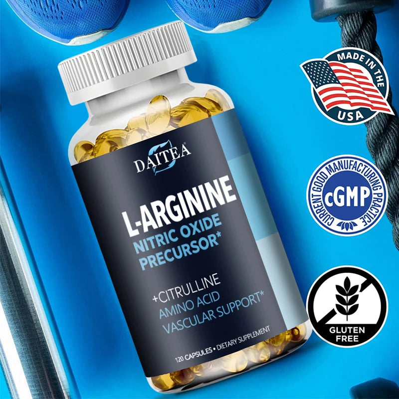 Daitea L-Arginine Supplement – Energy, Strength & Endurance Amino Acid Supplement Qst