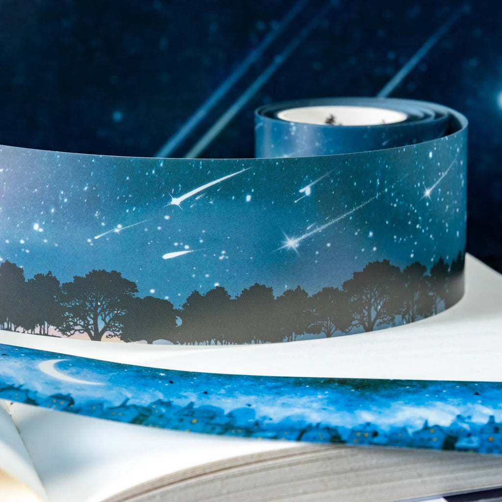 Romantic Journey Washi Tape 45mm x 2m | DIY Scrapbooking Decorative Washi Tape Qme