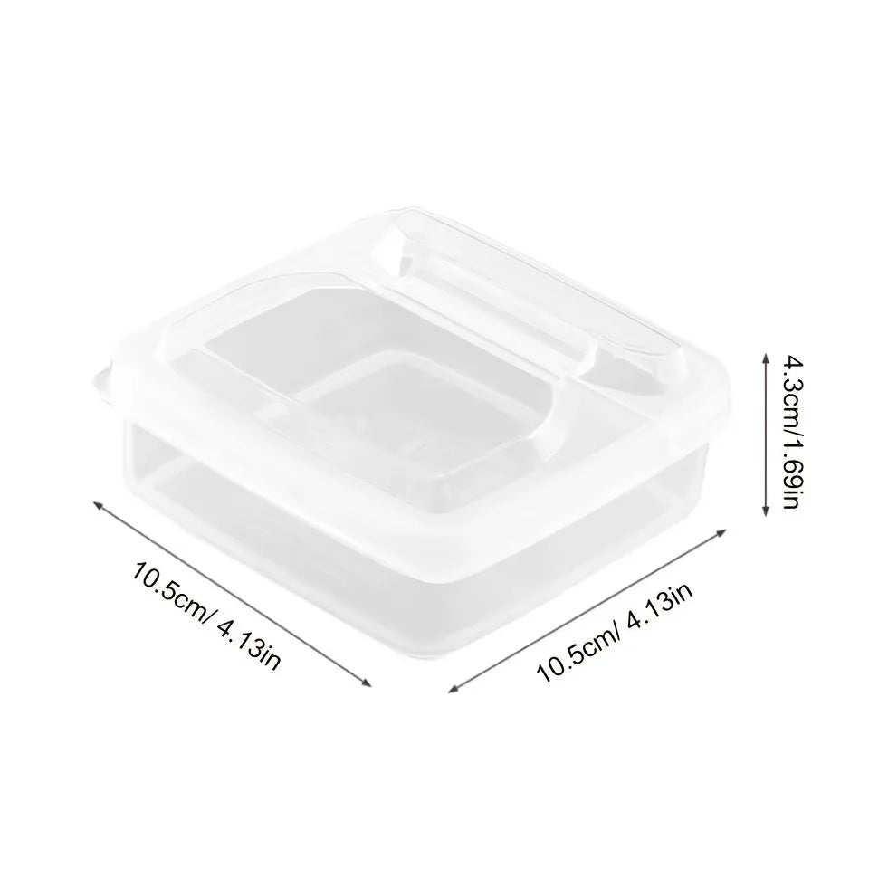2-Pack Fridge Food Storage Boxes – Butter, Cheese & Veggie Food Storage Container Qme