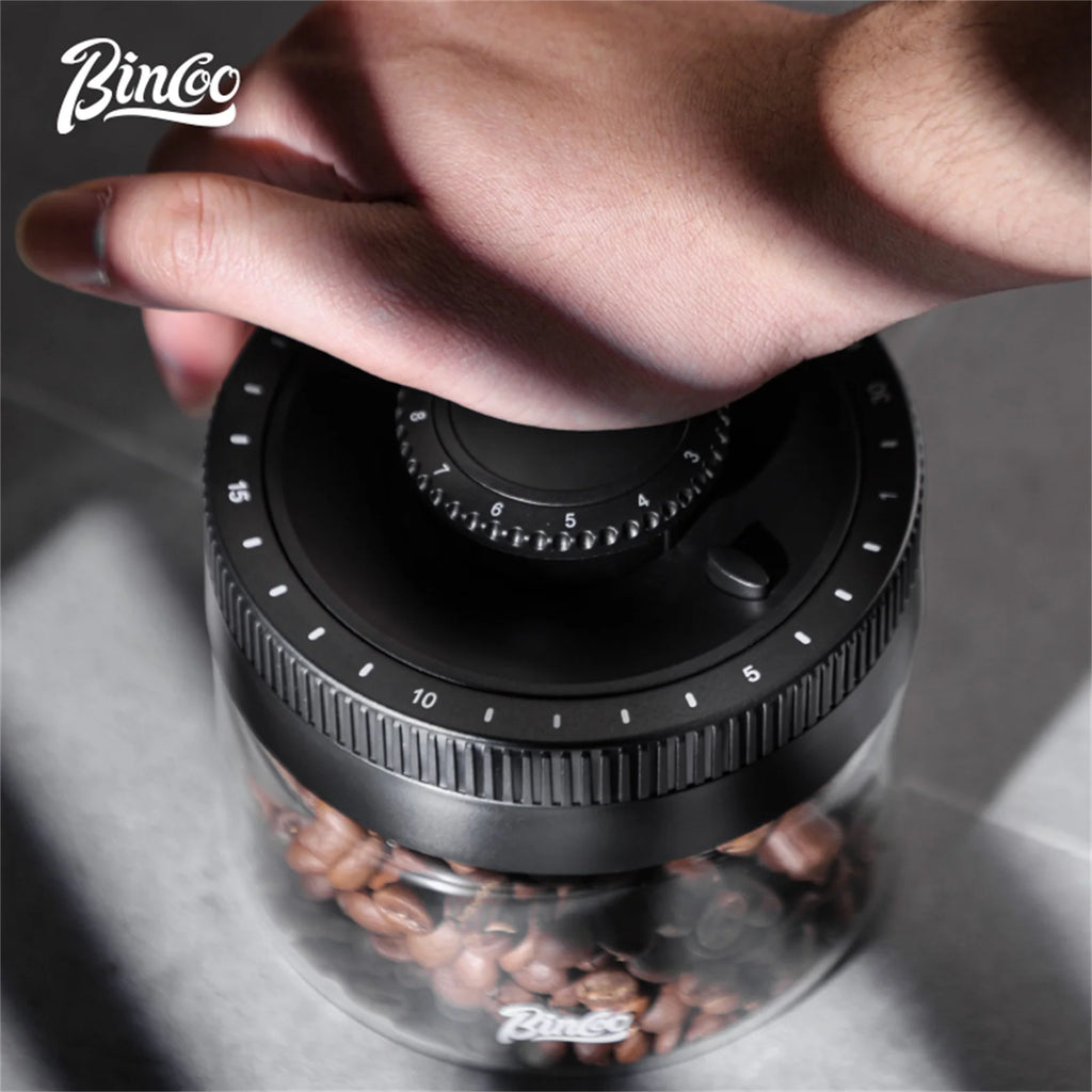 Bincoo Vacuum Sealed Glass Coffee Bean Storage Container Coffee Storage Container Qst