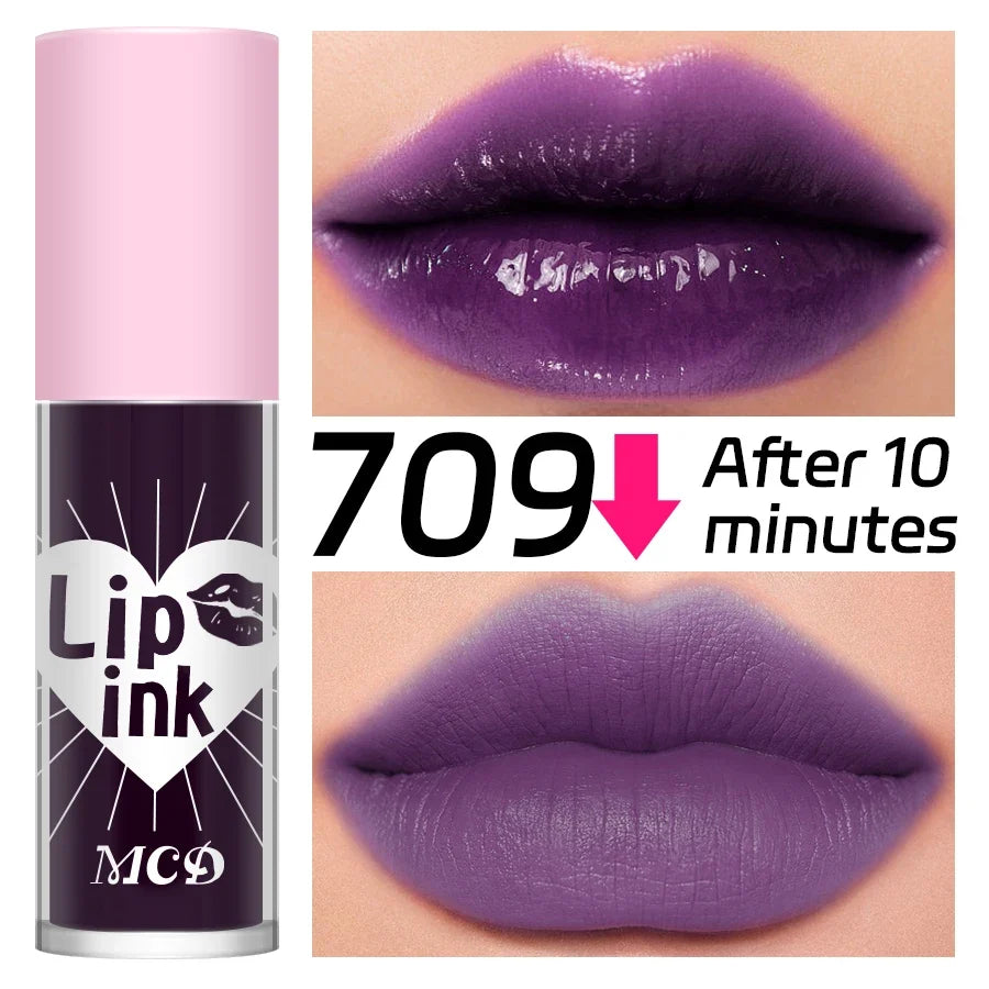 Waterproof Matte Lip Tint & Glow Oil – 12 Shades | Qme Lip Tint Gloss Qme 709