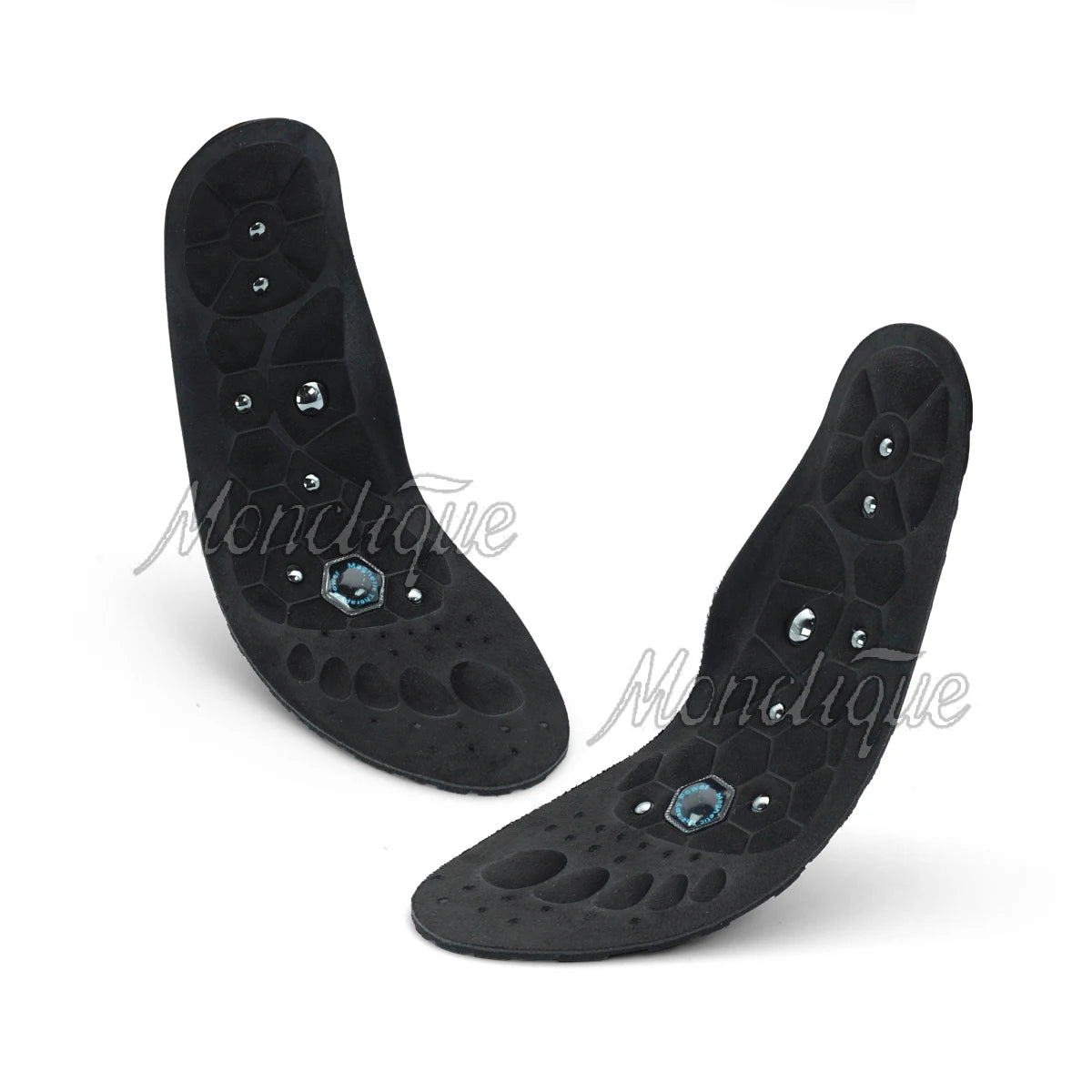 Magnetic Acupressure Insoles – Arch Support for Men & Women Acupressure Insoles Qst Black S (35-39)