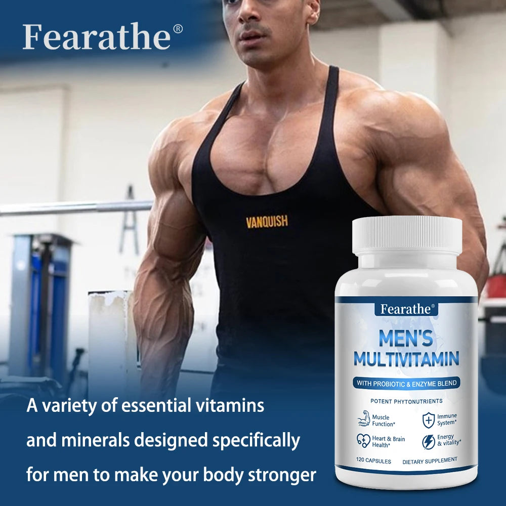 Men's Daily Multivitamin & Multimineral Capsules A C E D K Men's Multivitamin Qst
