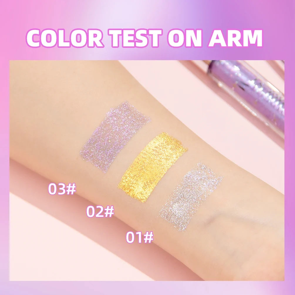 QIBEST Glitter Mascara – Diamond Shimmer Curling & Lengthening Glitter Mascara Qme