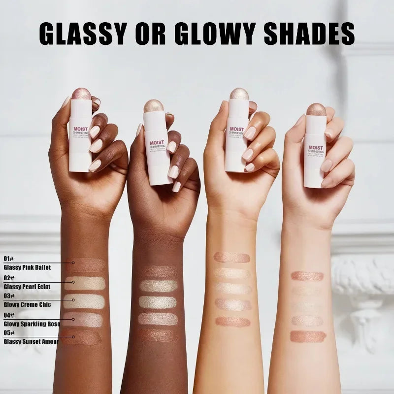 Natural Brightening Highlighter Stick – Face Contour Makeup Highlighter Stick Qme