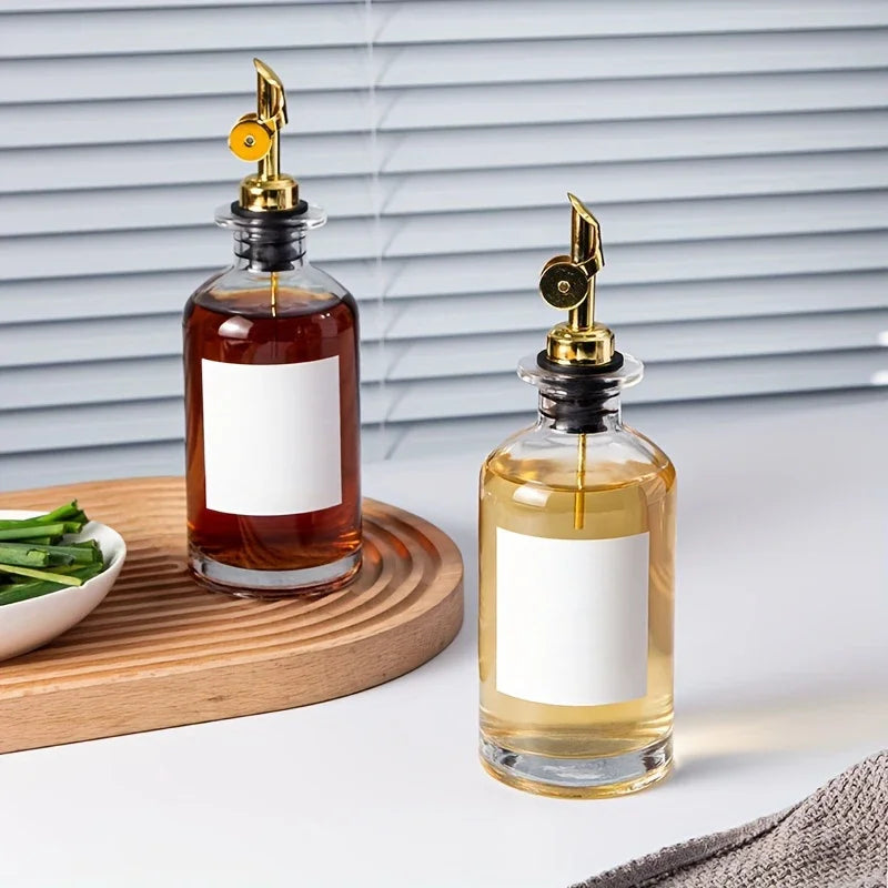 Glass Olive Oil Dispenser Bottle – Vinegar & Seasoning Oil Dispenser Bottle Qme