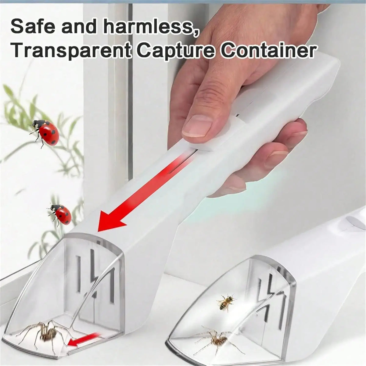Handheld Insect Trap – Spider, Bee & Bug Capture Tool Insect Capture Tool Qme