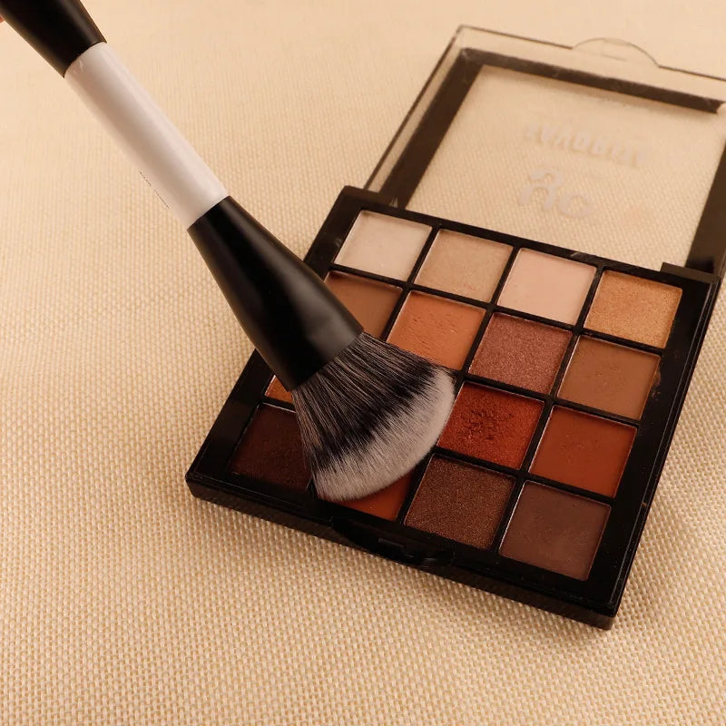 F4 Dual-Ended Foundation, Powder & Contour Face Brush Dual-Ended Face Brush Qme