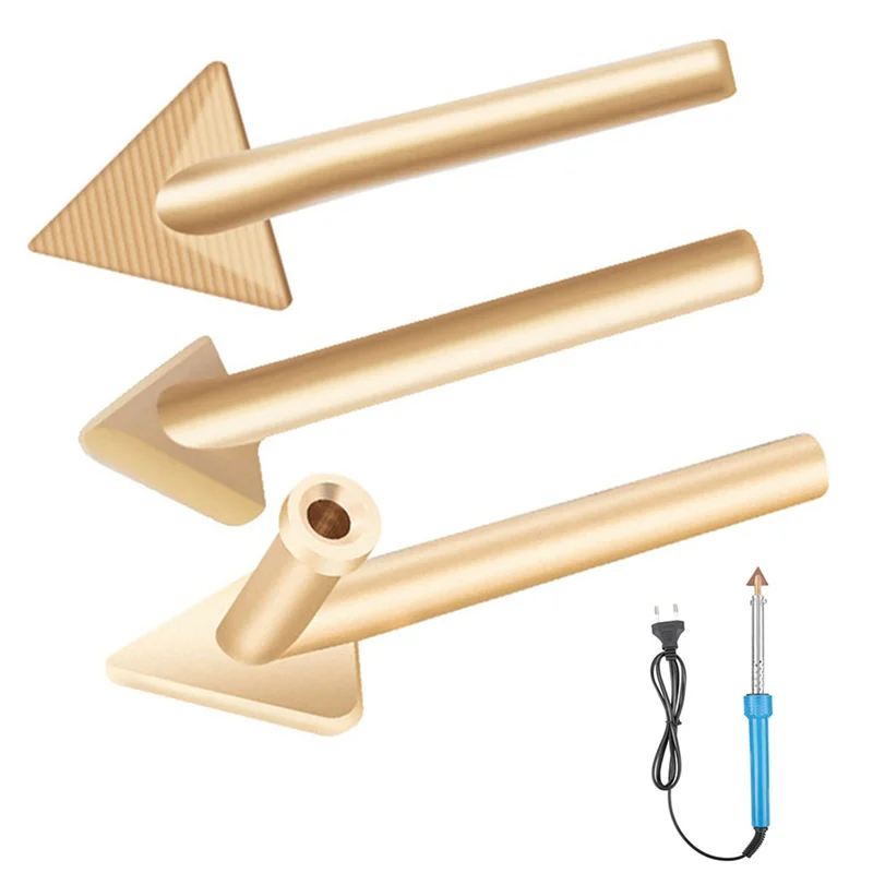 Copper Plastic Welder Soldering Tips – 6-Pack Triangular Heads Soldering Iron Tips Qme