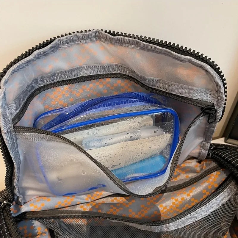 Waterproof Nylon Gym Duffel Bag | Dry Wet Separation Gym Duffel Bag Qme