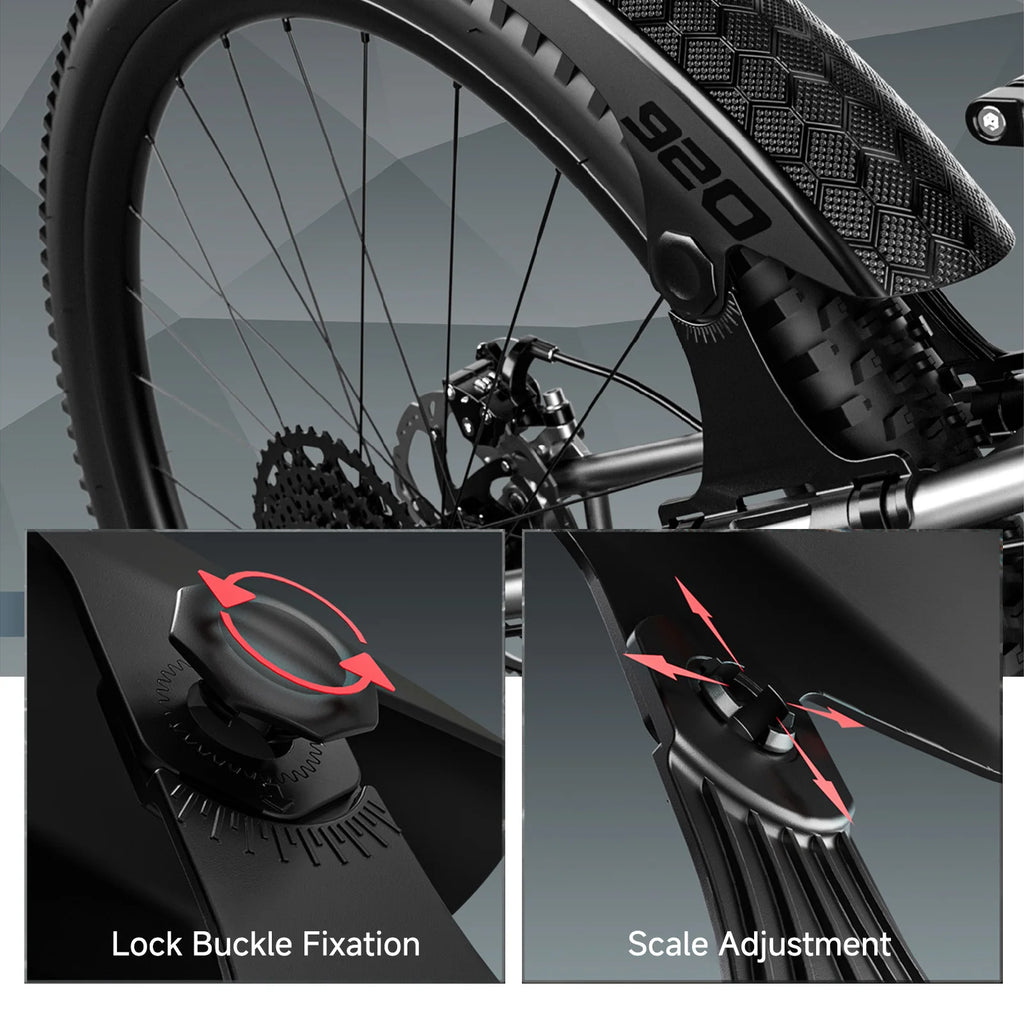 Mountain Bike Fenders 26/27.5/29" Quick-Release Mudguards Bike Mudguards Qst