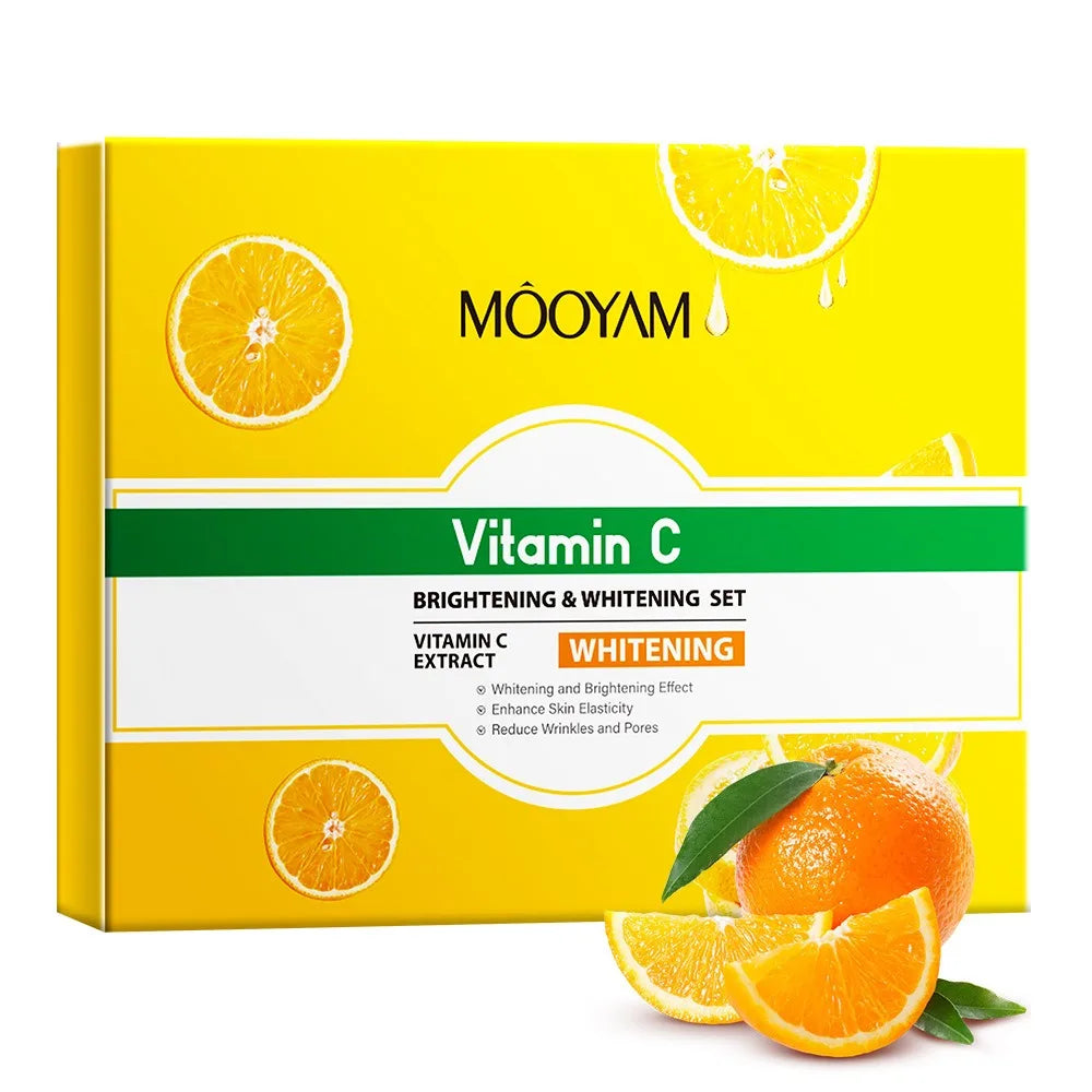 Vitamin C Anti-Wrinkle Skincare Set – Firming & Hydrating Face Kit Skincare Gift Set Qst